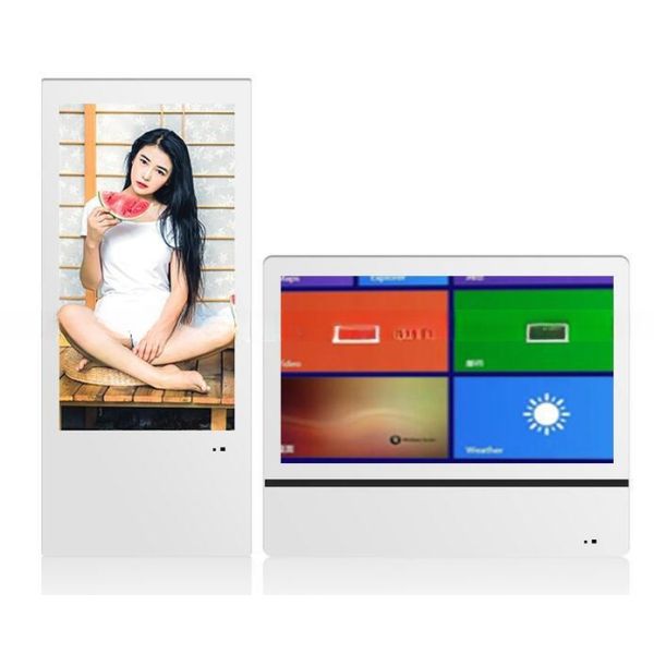 super slim elevator 15.6 inch android advertising player screen with body sensor