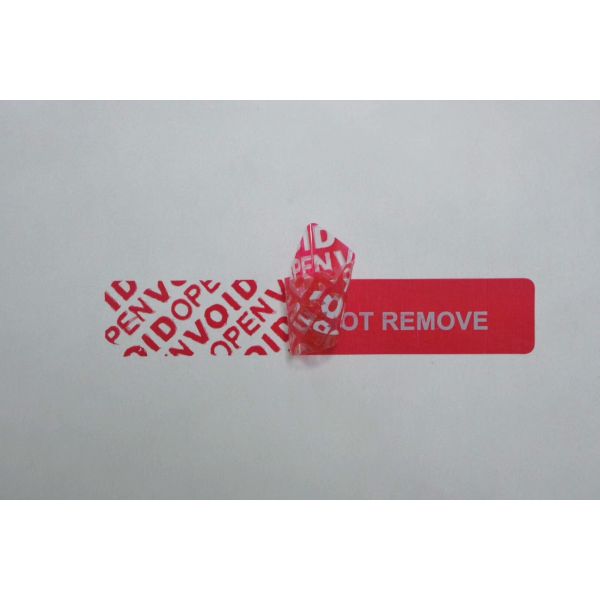 Transfer Tamper Evident Security VOID Security Labels Void Label Tamper Evident Sticker