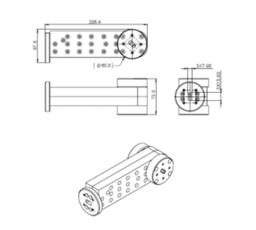 14.4-15.35GHz WR-140 WAVEGUIDE COUPLER