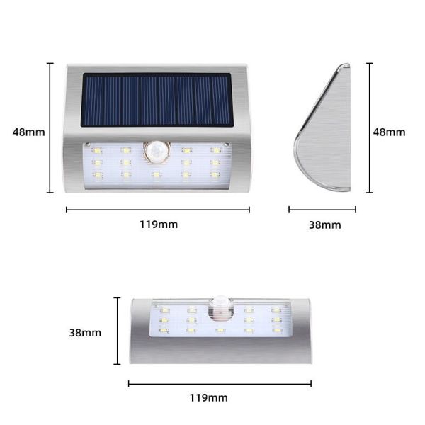 50000 Hours Working Lifetime Powered Motion Security Led Work Solar Light for Road Yard