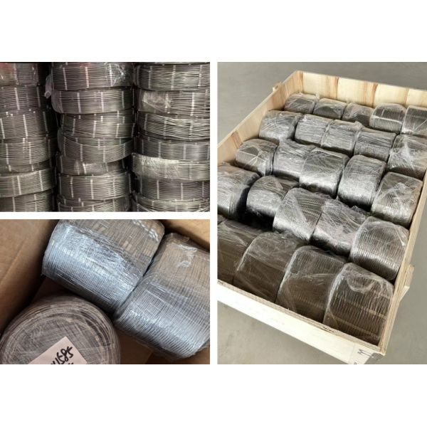Packaged wire rope mesh ready for shipment