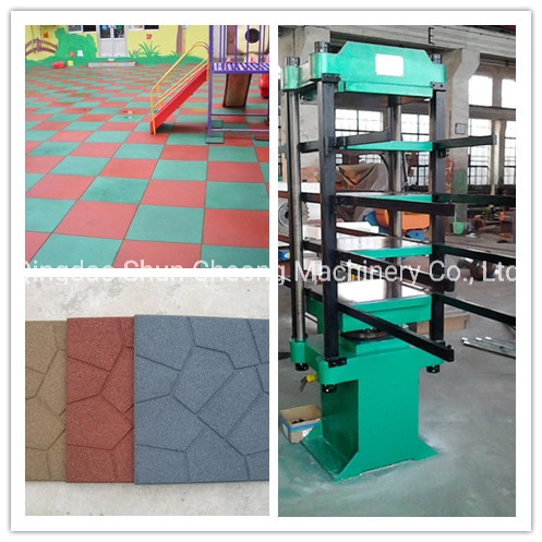 Rubber Floor Making Machinery / Rubber Mats Hydraulic Vulcanizing Press Machine