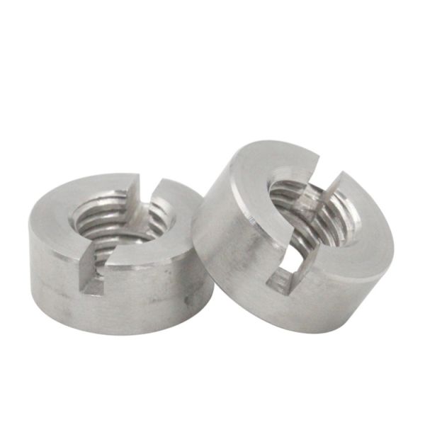 Hardware Fasteners Custom Slotted Round Nuts DIN546 Slot Threaded Round Slotted Nut