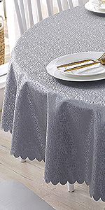 Vinyl Tablecloth PEVA Spillproof Wipeable Oilcloth Tablecloth Rectangle Heavy Duty Extra Large Reusable Tablecloth