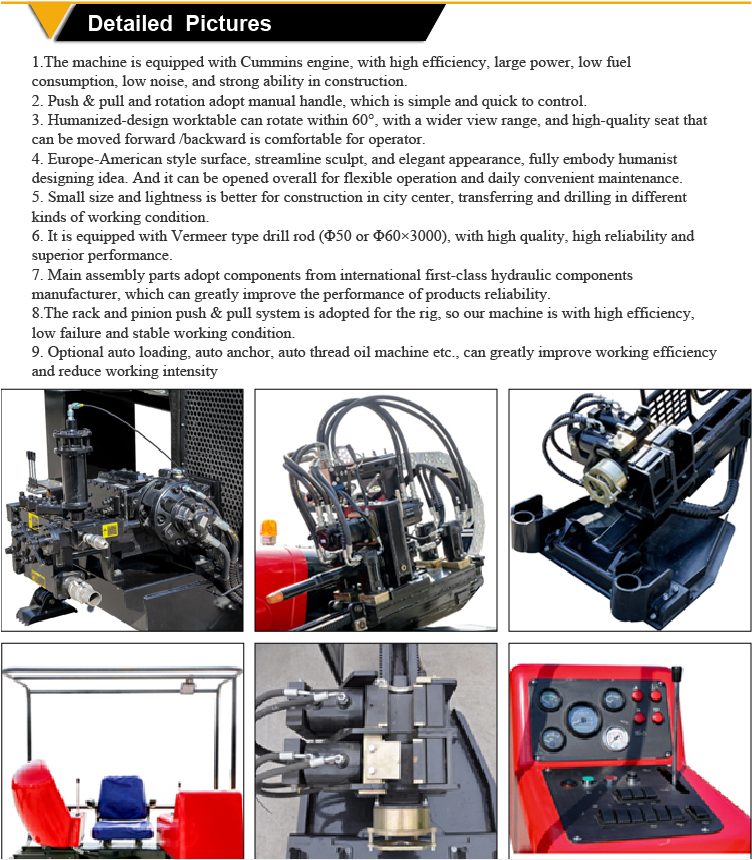 13ton hdd machine, 13ton horizontal directional drilling machine