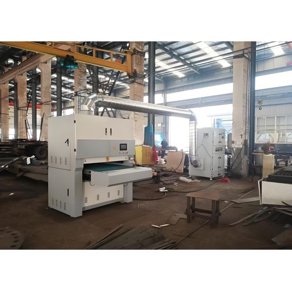 28KW Machine Power CNC Metal Plate Polishing Machine 2 Feed Motor