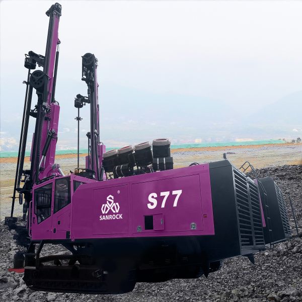 Hard Rock Borehole Drilling Equipment Depth 36m Mining Drilling Machine Crawler DTH Drilling Rig