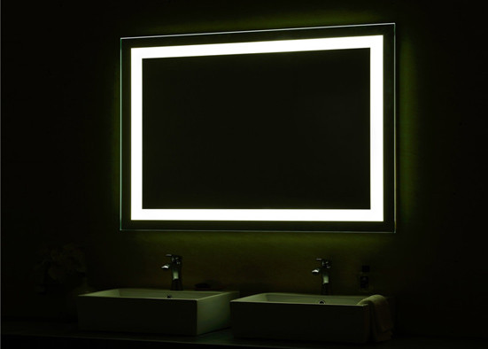 5mm Thickness Touch Screen Bathroom Mirror , Antioxidant Rectangle Mirror For Living Room