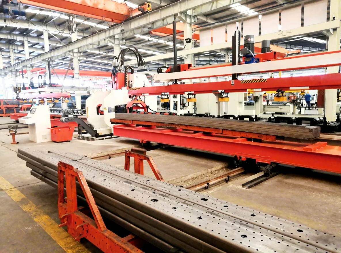 Precision Servo CNC Longitudinal Beam Flat Plate Punching Production Line