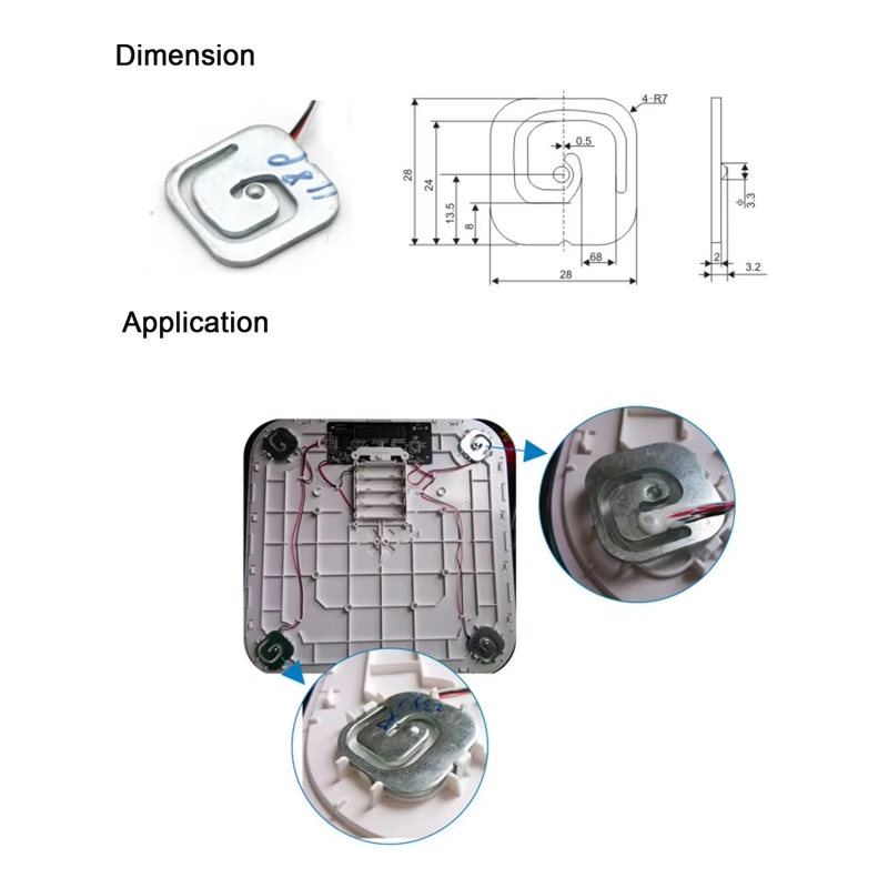 Flat Thin 50kg Micro Load Cell,Easy Calibration And Maintenance Safety And Low Power Consumption