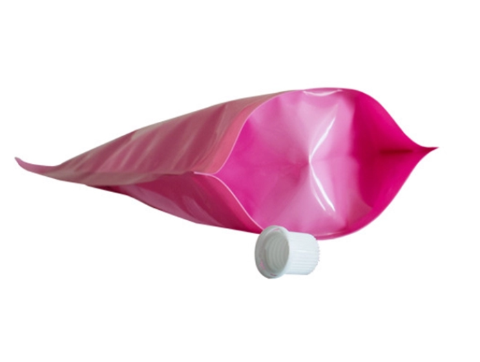 Reusable Plastic Stand Up Pouch With Spout Special Shaped