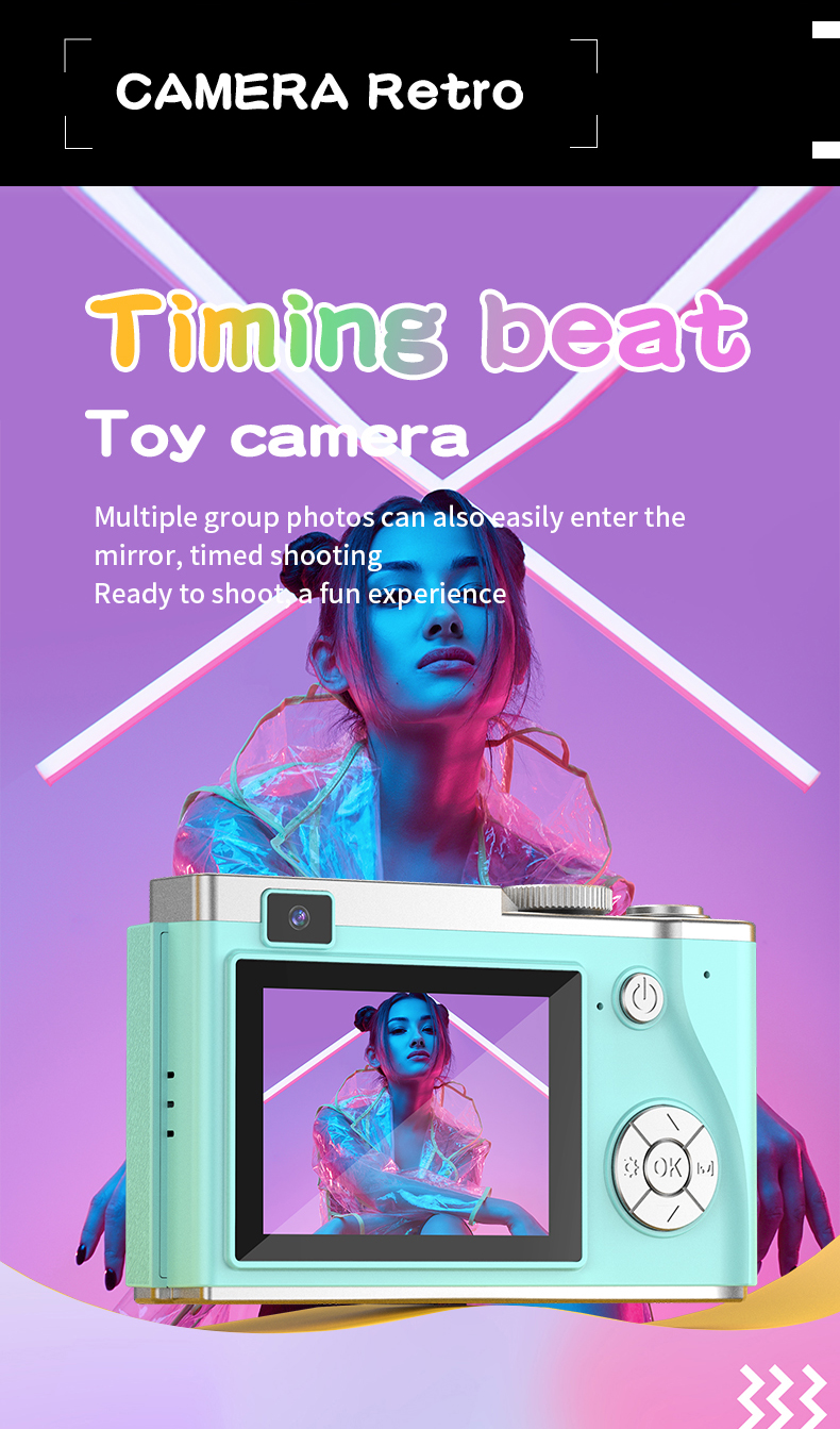 Entry-Level Portable Retro CCD Full HD Optical Zoom Double Image Stabilization High Cost Performance Ratio User Friendly Button