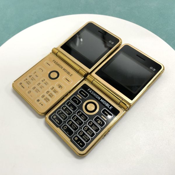 P20 Foldable 2.4'' HD Screen Four SIM Dial Bluetooth LED Flashlight Super Thin Feature Phone