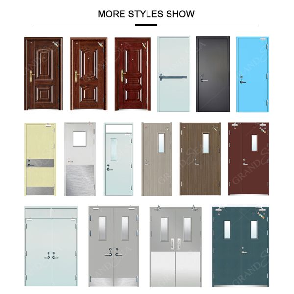 Modern Designed Stainless Steel Door Finished Surface Side Opening for Industrial Workshop Application Factory Supply From China