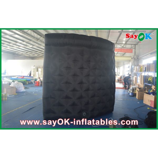 Inflatable Photo Studio Black Inflatable Photo Booth With Controller For Promotion Custom Made