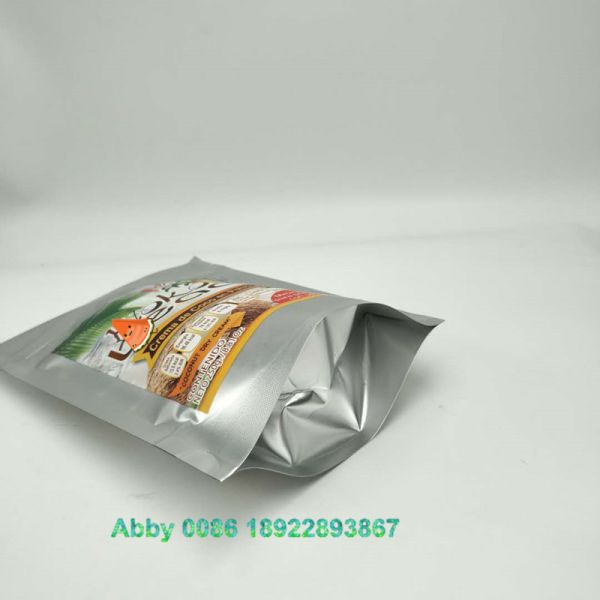Transparent Window Plastic Pouches Packaging For Coconut Sugar Sachet