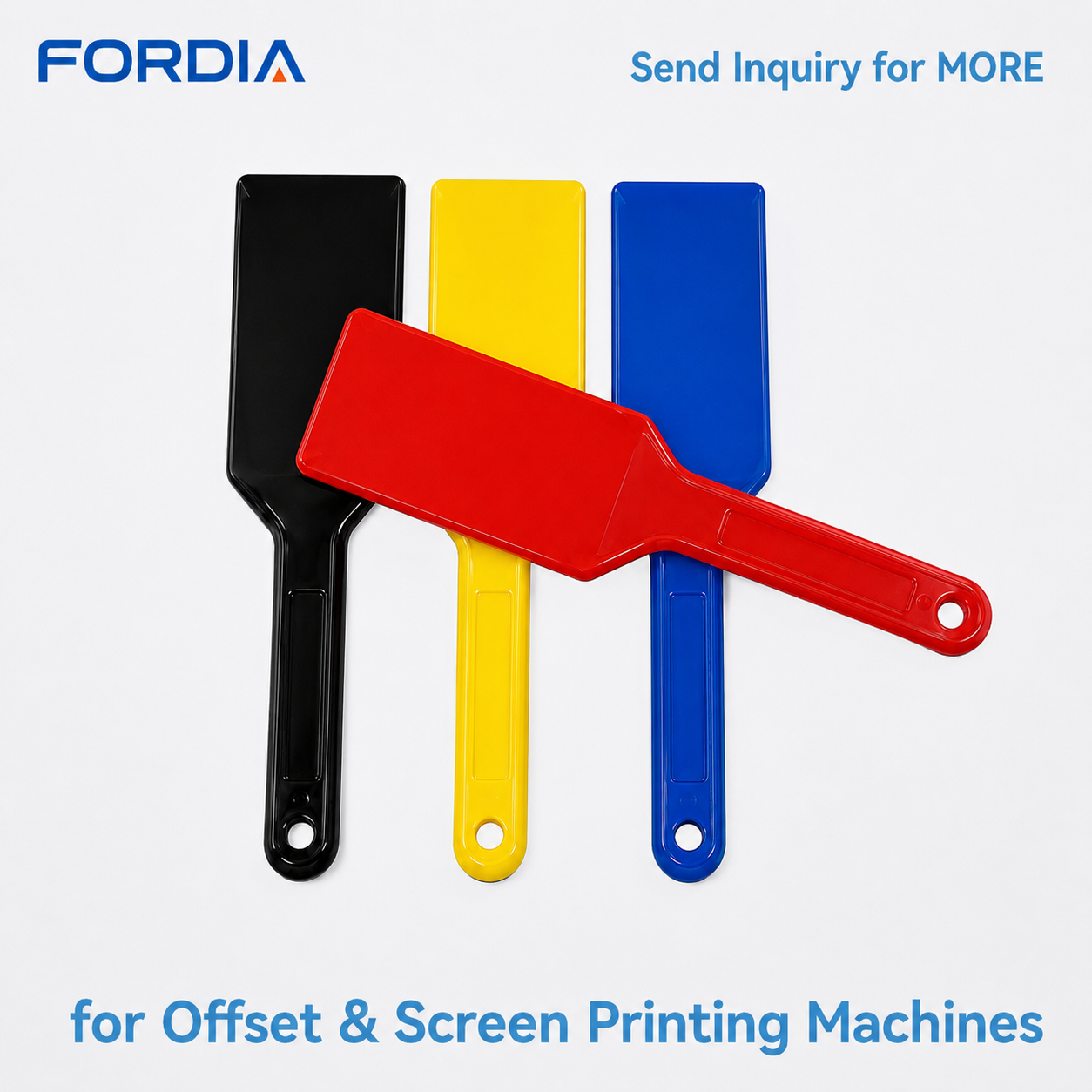 4 Color Plastic Ink Knives Set For Offset & Screen Printing Machines