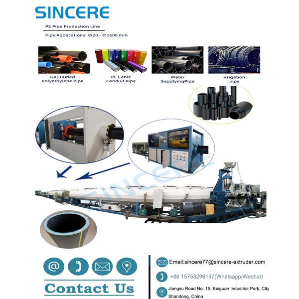 Plastic PPR Pipe Extrusion Machine Polyethylene Pipe Production Line Single Screw 100-250Kg/Hr