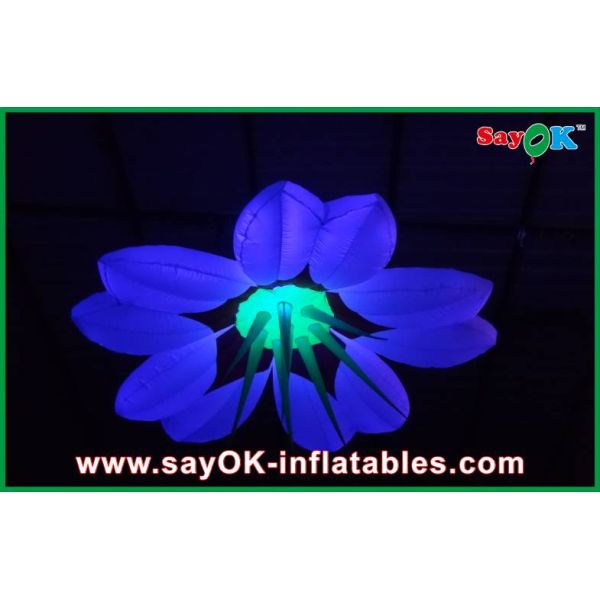 Party 2m Dia Inflatable Lighting Decoration Flower Shape Durable