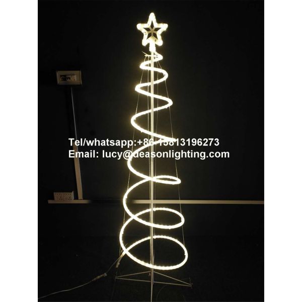led spiral christmas tree