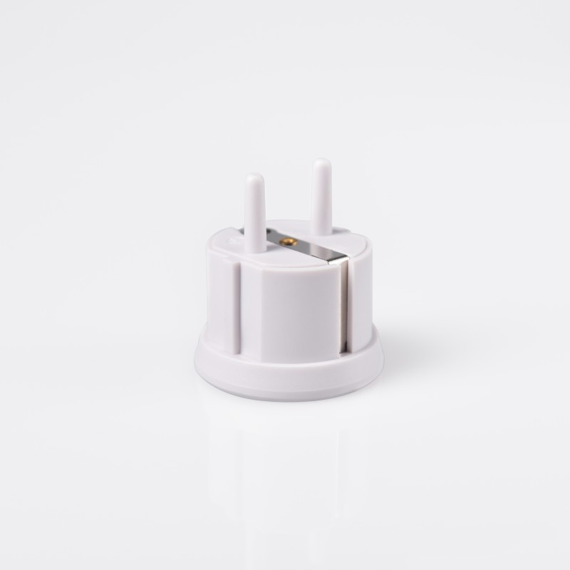 Drop Shipping Adapter Grounding Splitter Plug White EU Plug CE Certified for Auto Testing Machine
