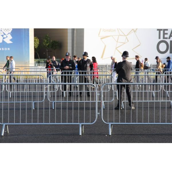 Galvanized Crowd Control Fence