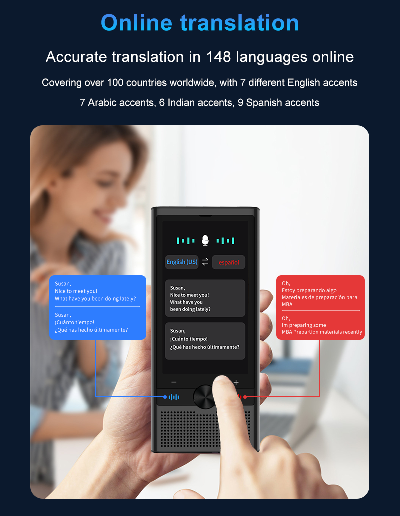 Online Offline Voice Language Translator Instant Interpretation Device Text Translation