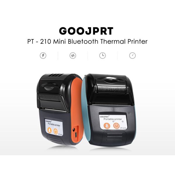 Wireless Receipt Mini Bluetooth Printer Pocket Type With Large Capacity Battery