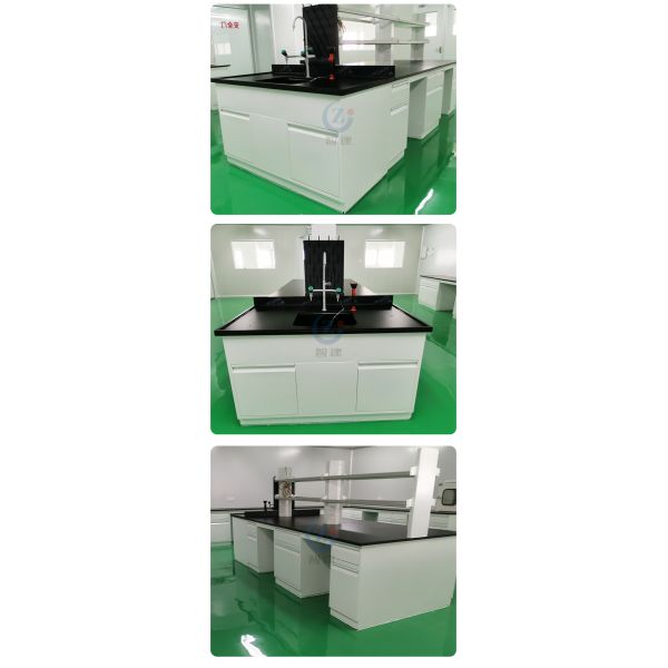 Customized Lab Island Bench With Ample Storage And Personalized Lockers
