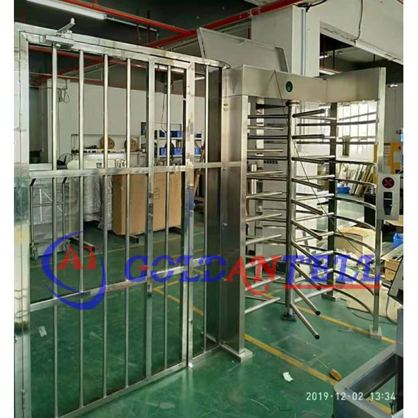 Full Height Turnstile 600mm Passage Width with Solenoid Locking