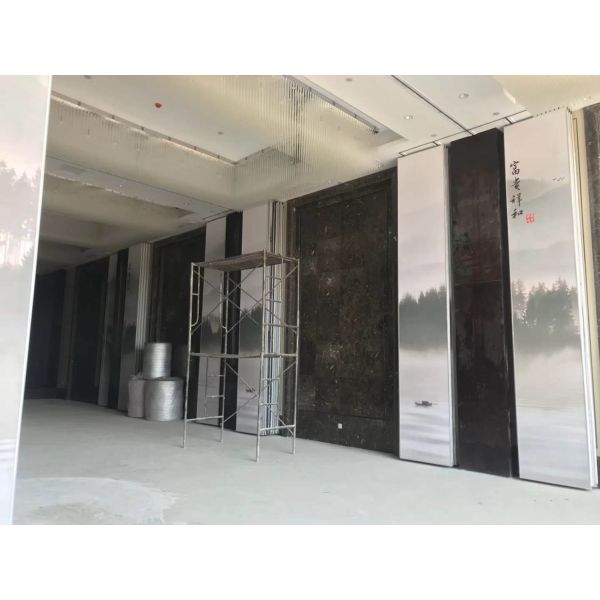 Decorative Material Sliding Folding Partition Movable Wall Systems For Conference Room