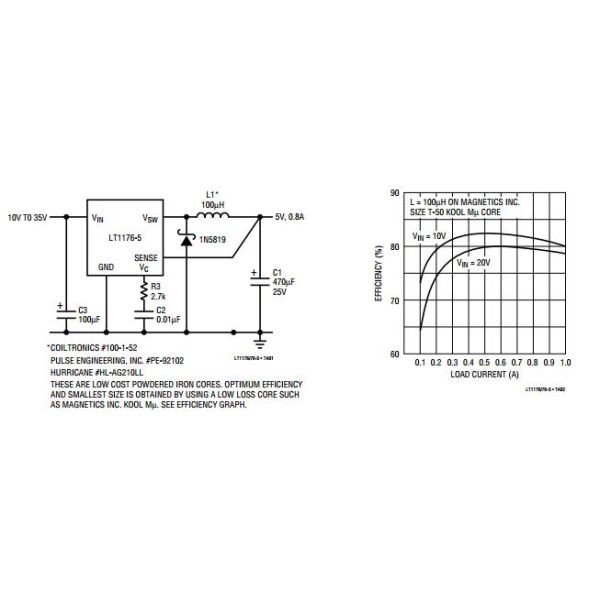LT1176CN8 integrated circuit components Integrated Circuit Chip Step-Down Switching Regulator