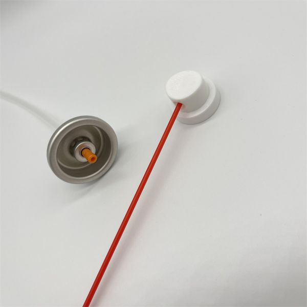 Carburetor cleaner aerosol valve side view