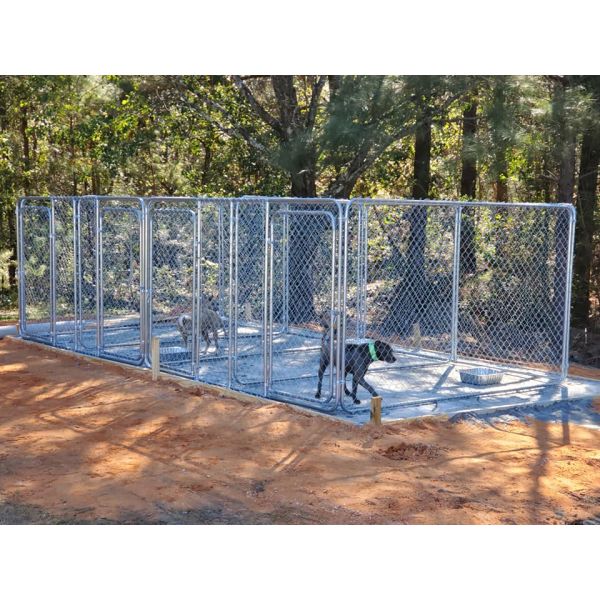 Galvanized Chain link wire mesh with waterproof canopy dog cage