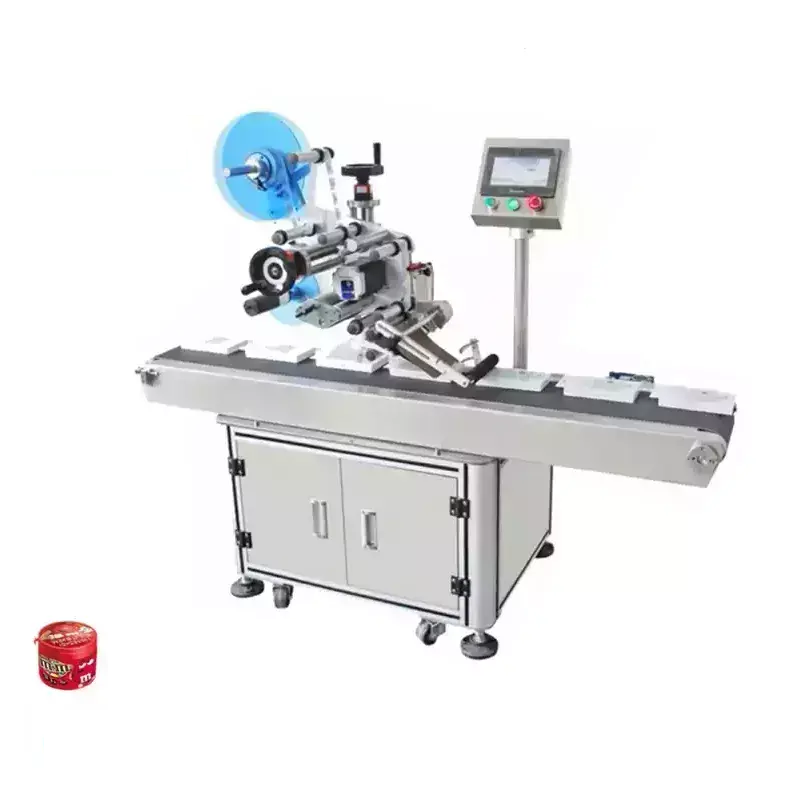 Right Or Left Operation Auto Labeling Machine Automatic Sticker Applicator With 350mm Maximum Label
