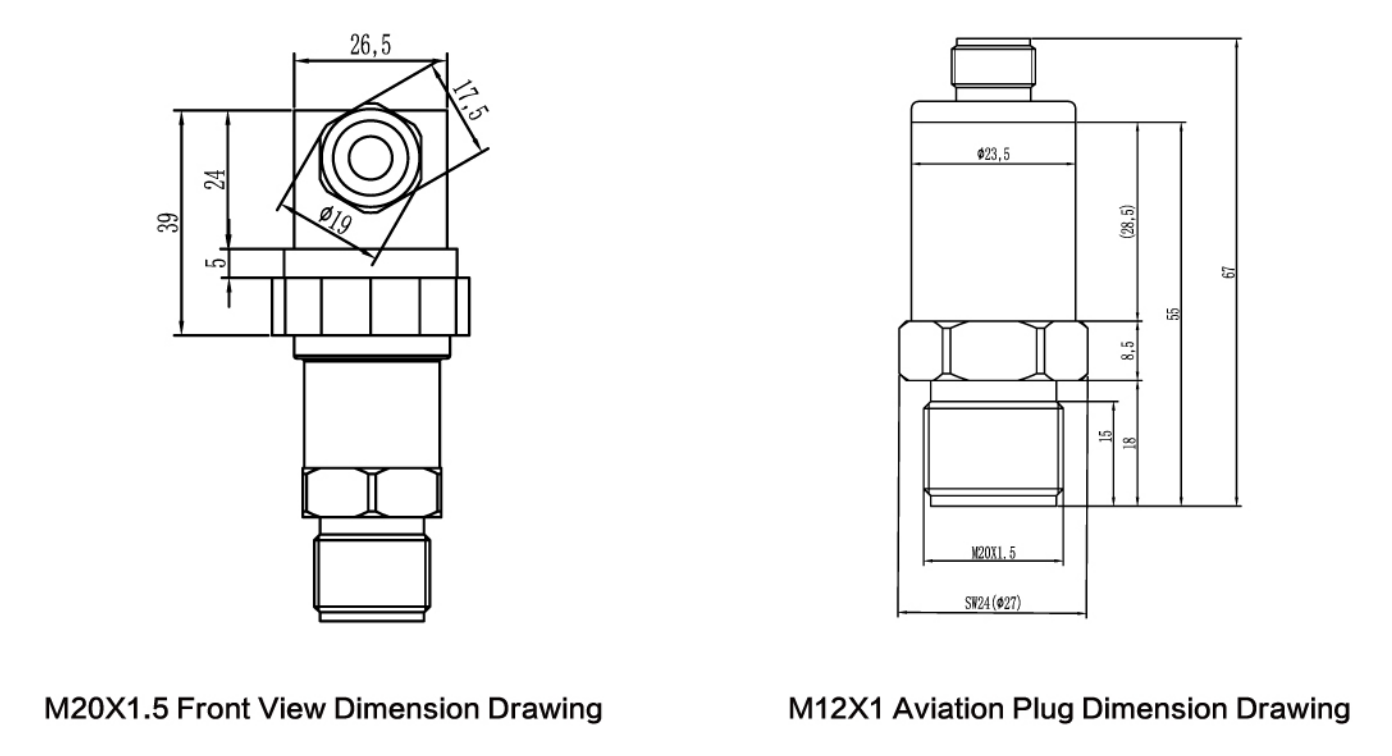 FD80D compact pressure transducer for Pipes / Pump Sets / Membrane Systems in Water Treatment Industry