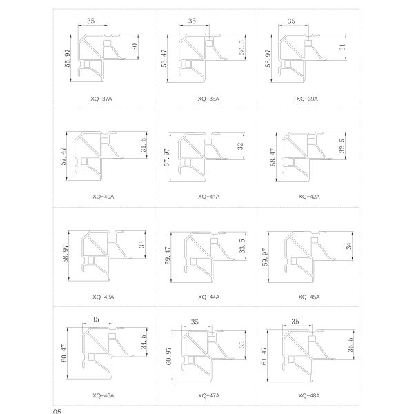 Customizable Height 6063-T5 Primary Aluminum Sandblasted Surface Window Corner Connector for Doors and Windows