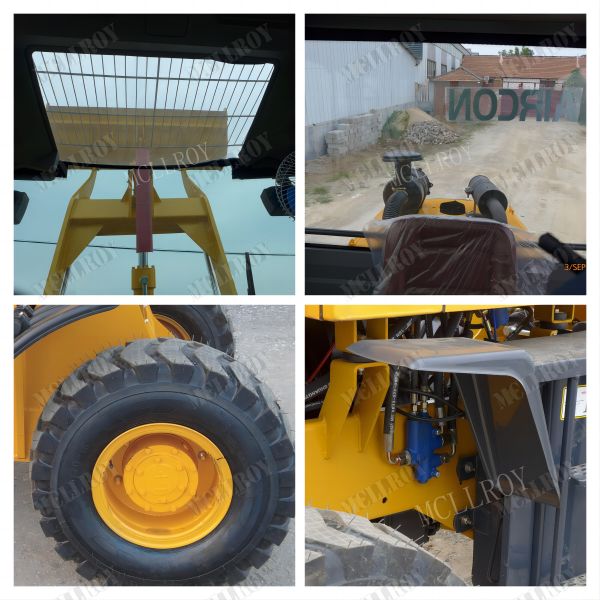 Engine Power 42kw Front Shovel Wheel Loader,Disc Brake Mini Compact