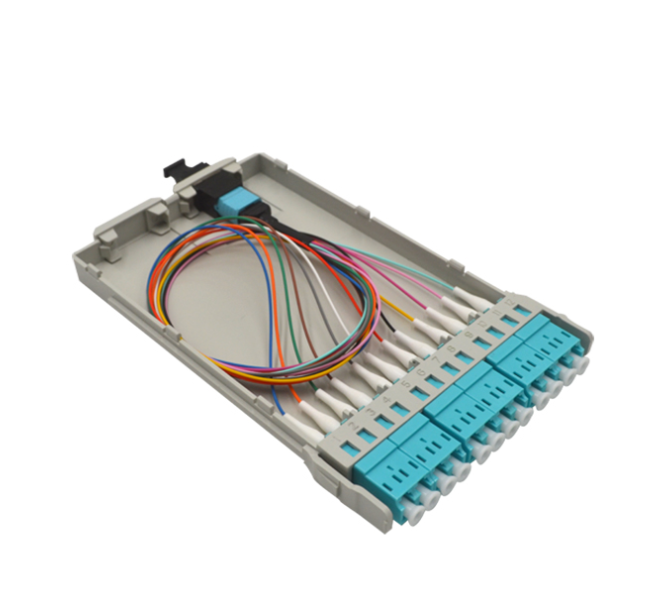 Ultra High Density Fully Loaded 12 Fiber MPO Cassette Module Duplex LC Om3