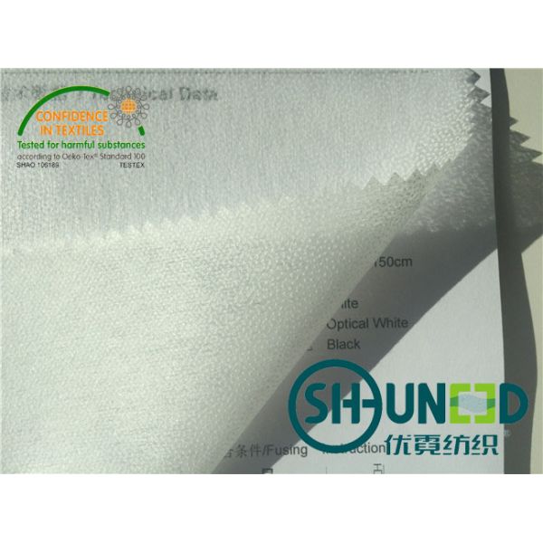 Double Sided PA Coating Non Woven Interlining With 100% Polyester N1208DS