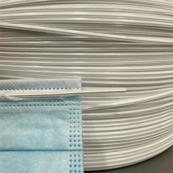 Plastic Single Core Nose Wire For Mask Flat PP Nose Clip 3mm 5mm