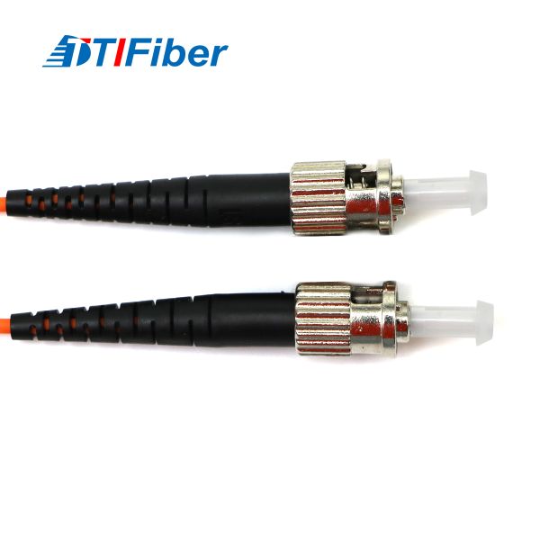 ST-ST Multimode Simplex Fiber Optic Patch Cord All Lengths Customizable