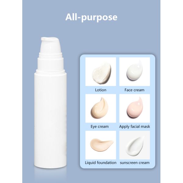 UKA64 Recyclable PP Plastic Airless Pump Bottle Small Large Head Container 60ml 80ml 100ml 120ml
