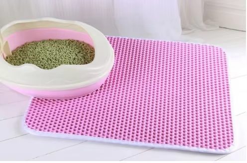 Washable Pet Accessories Double Layer Cat Litter Trapping Mat Waterproof