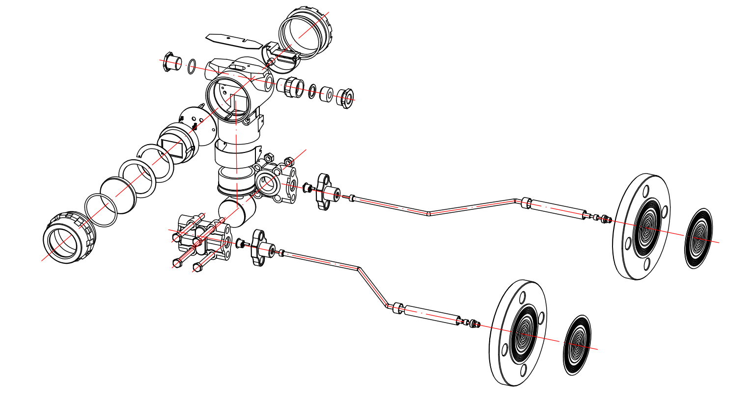 FD3051LD Remote Flange Level Transmitter For Liquid Level Measurement In Industrial Sealed Vessels