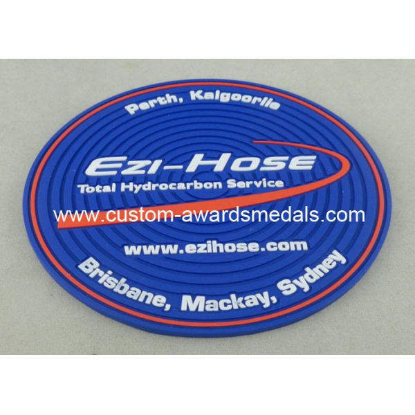 Customized Soft PVC Coaster With Logo Printing Diameter 9cm Pantone Chart
