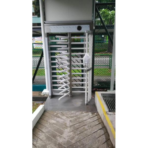 Stainless Steel Full Height Gate 24V Security Full Height Turnstile Gate Pedestrian Turnstile 9
