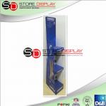 Blue Recyclable Corrugated Pop Displays With 3 Stages For Advertising /
