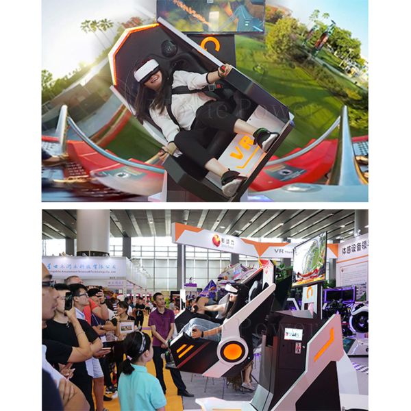 VR 360 Degree Rotating Entertainment Equipment 9d Flight Simulator Arcade Machine