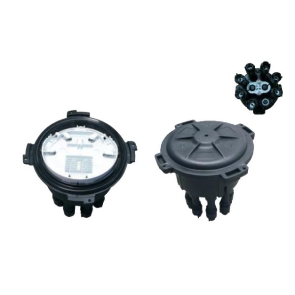 Outdoor Fiber Optic Termination Box , FTTH 12 Core Fiber Optic Splice Closure IP68